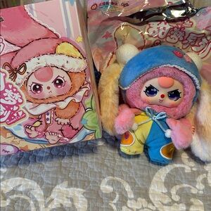 MUMBLISLE-Baby Three Sweet Dreams 100% Plush. Purple liquid eyes! New. Verified.